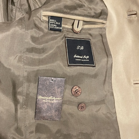 Tommy Bahama Island Soft Shell 100% Silk Gorgeous Sports Jacket. NWOT - Picture 4 of 9